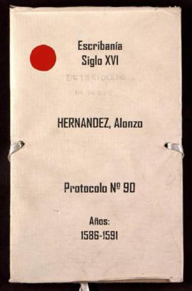 Protocolo notarial de Alonso Hernández