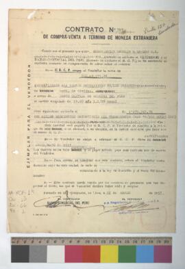 Contrato por compra-venta de divisas.