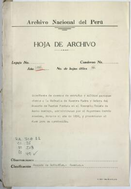 Cuentas de entradas y salidas