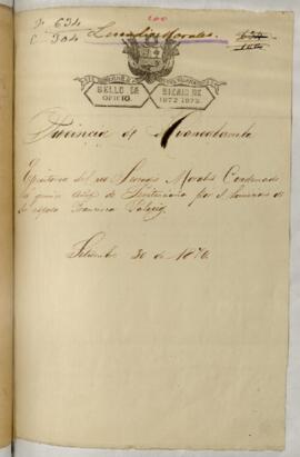 Testimonio de condena