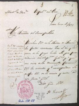 Recepción de dinero y razón de pagos