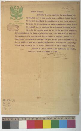 Cancelación de escritura.