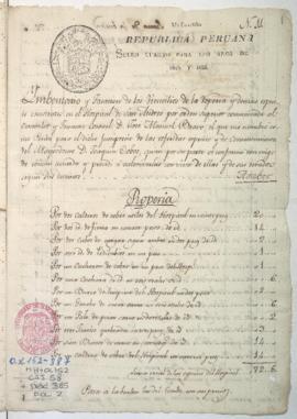 Inventario y tasación de utensilios de ropería