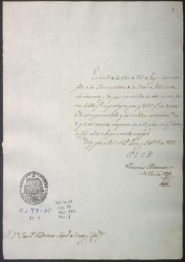 Entrega de cantidad de pesos